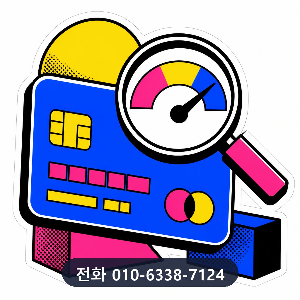 신용카드 잔여 현금화 한도 확인 이미지 · 문의 010-6338-7124